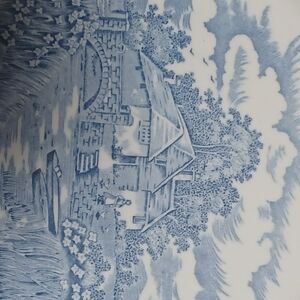 Set Of 2 Vintage "English Village" Dinnerware Plates By Salem China Co